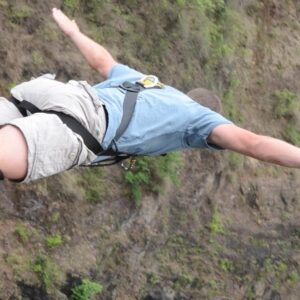 bungee jump in the Victoria Falls