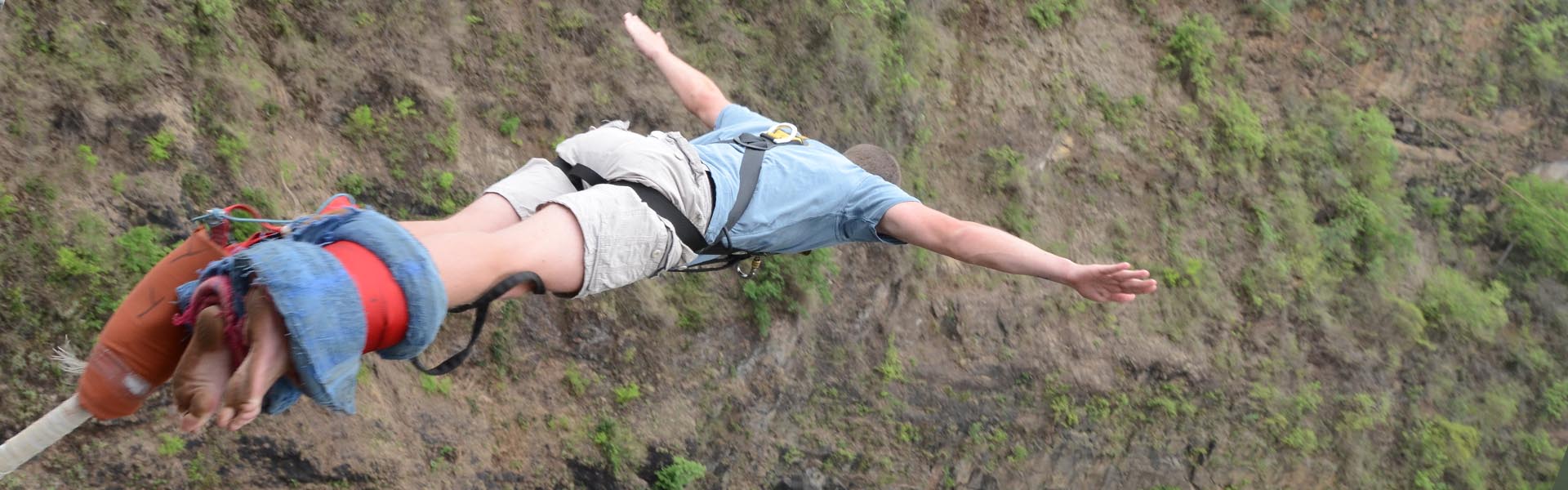 bungee jump in the Victoria Falls