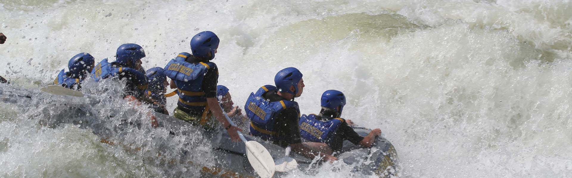 white water rafting in Victoria Falls